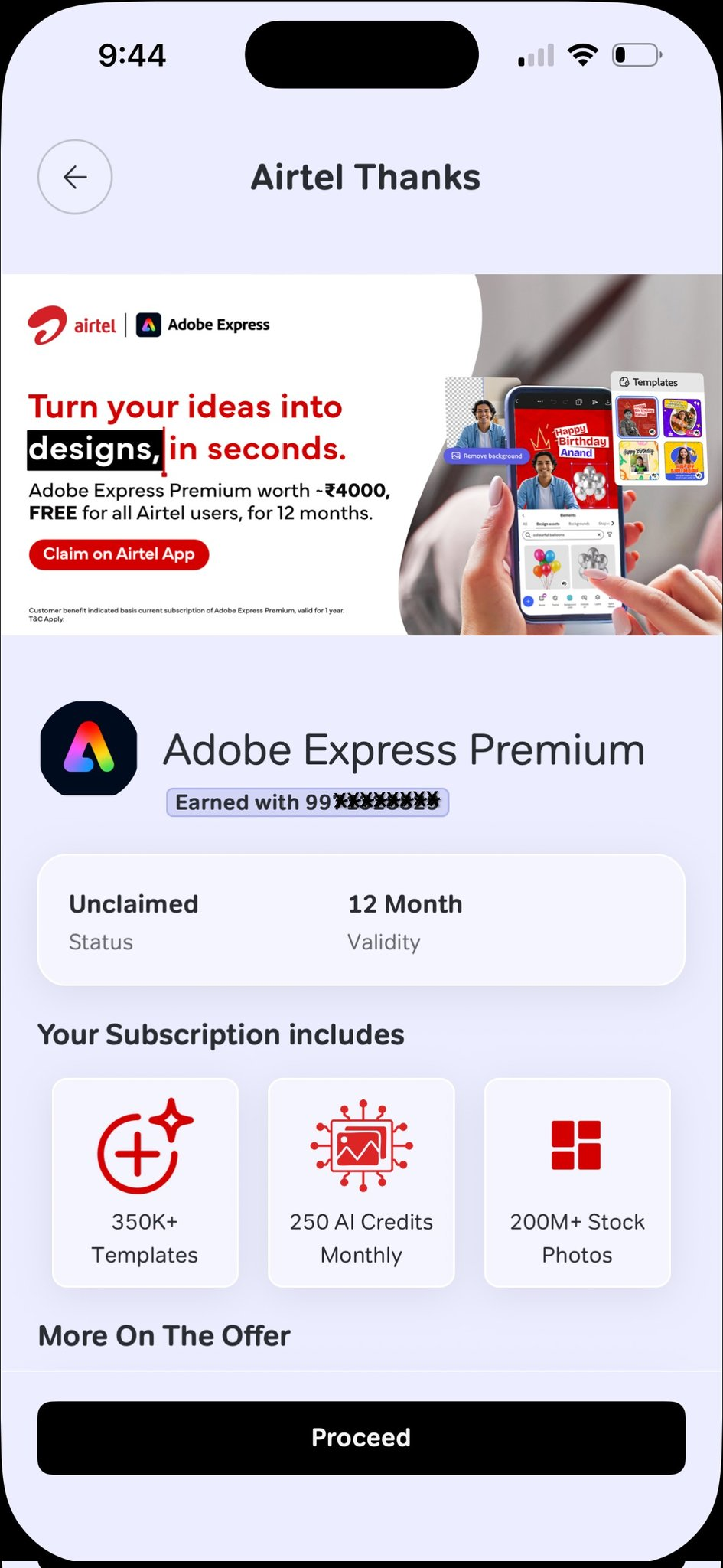 airtel thanks free adobe premium