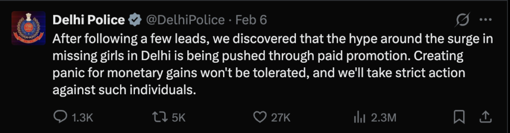 delhi police twitter