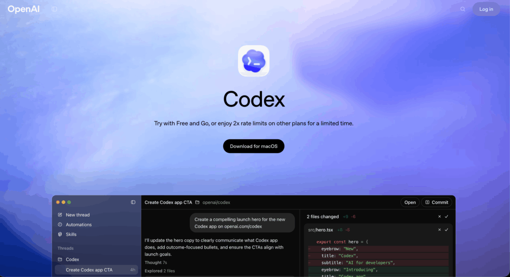 codex for free