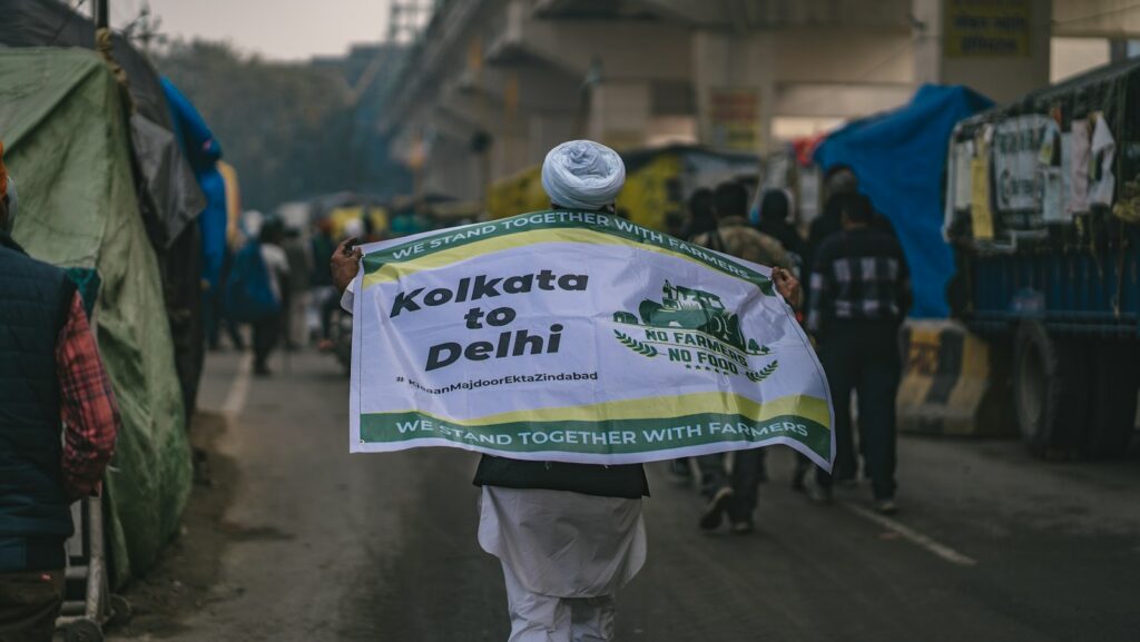 Crowd gathered at a public protest in India, representative image for the CJP demonstration