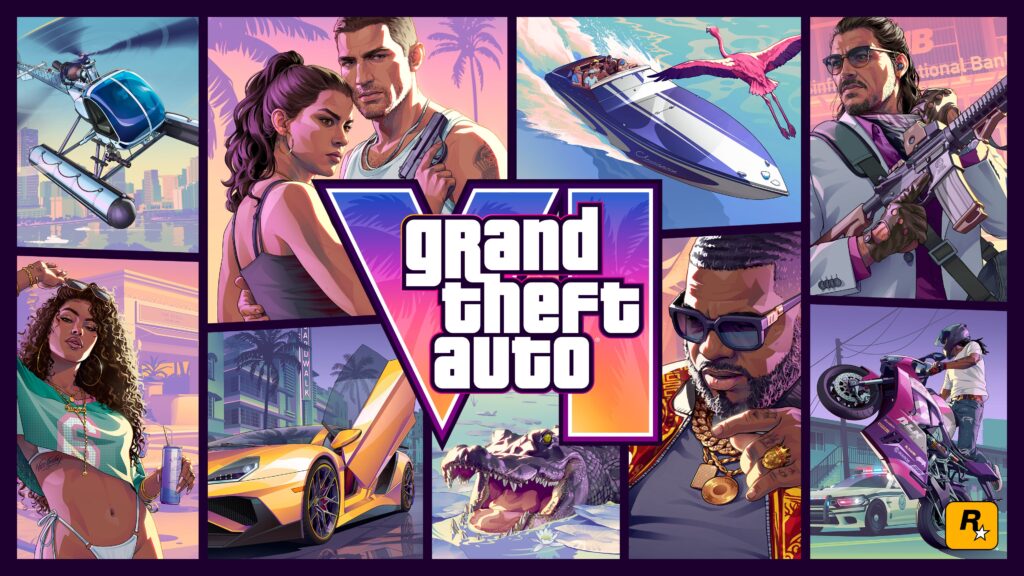 GTA 6 PEGI 18 Rating Reveals Graphic Violence, Sex and Drug Use Details Official Grand Theft Auto VI cover art featuring Jason, Lucia and other characters