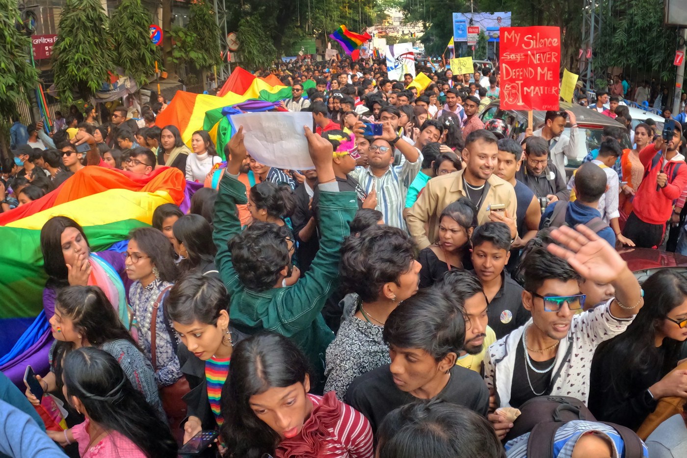 Delhi CJP Protest: Over 1,000 Detained as Metro and Rail Services Face Curbs People gathered at a public demonstration in India, representative image
